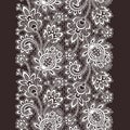 Vector ribbon Seamless Pattern. Lace Print. Tropical Flowers.